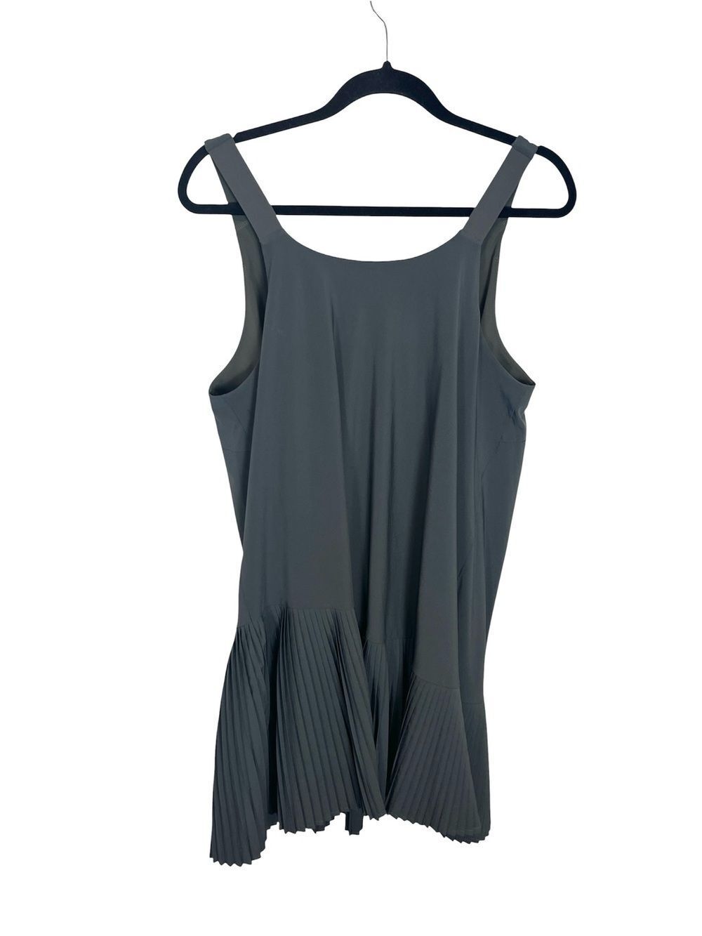 Spanx women’s gray get moving active tank dress pleated skirt 1X - Picture 2 of 8